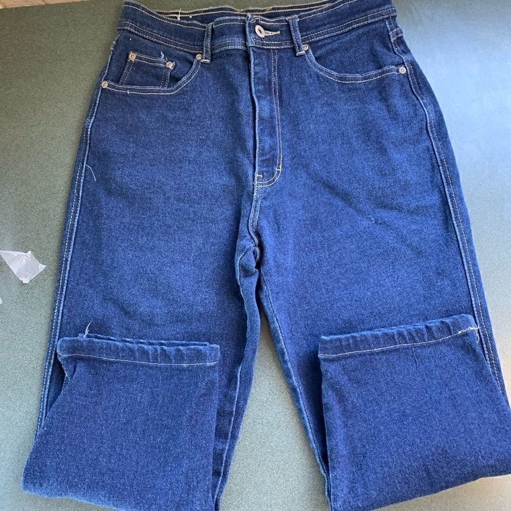 Bill Blass high waisted capris jeans 8